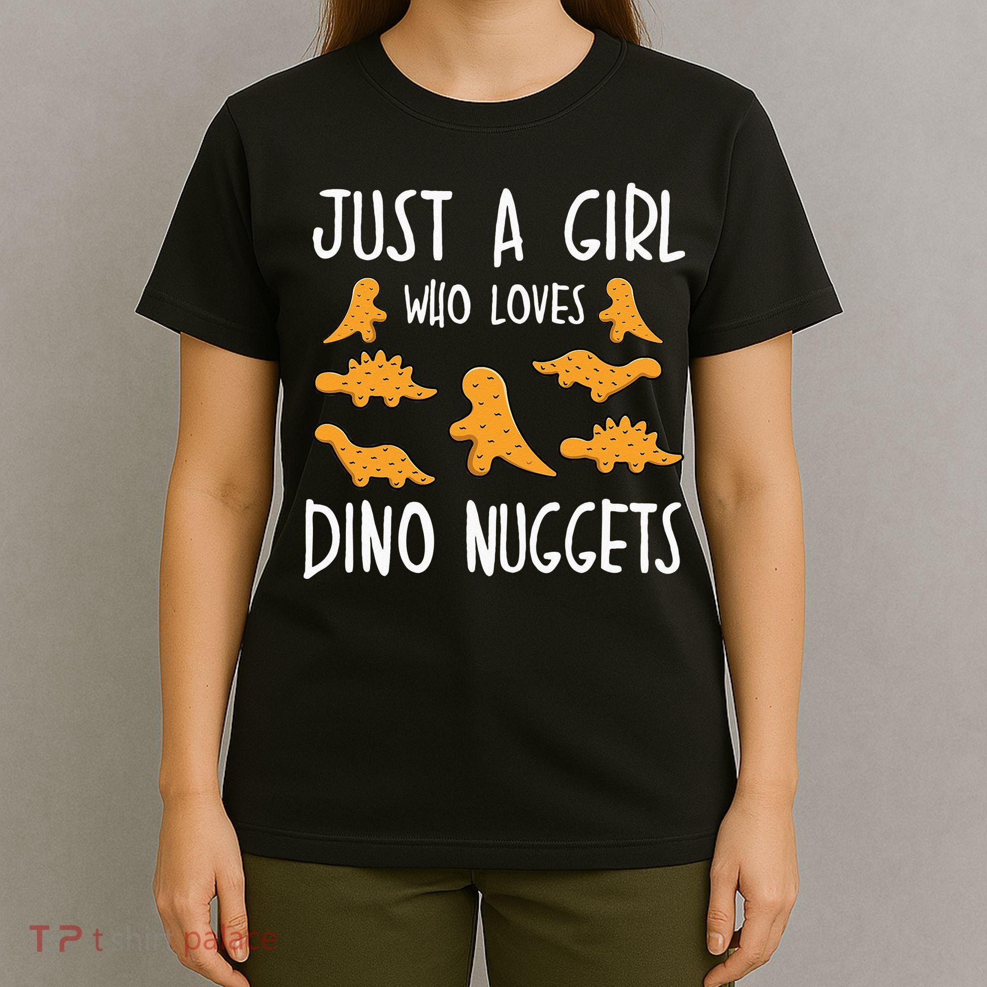 Just a Who Loves Dino Nuggets Merch Chicken Nuggets T-Shirt