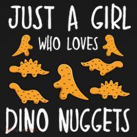 Just a Who Loves Dino Nuggets Merch Chicken Nuggets Women's Hoodie thumb 2
