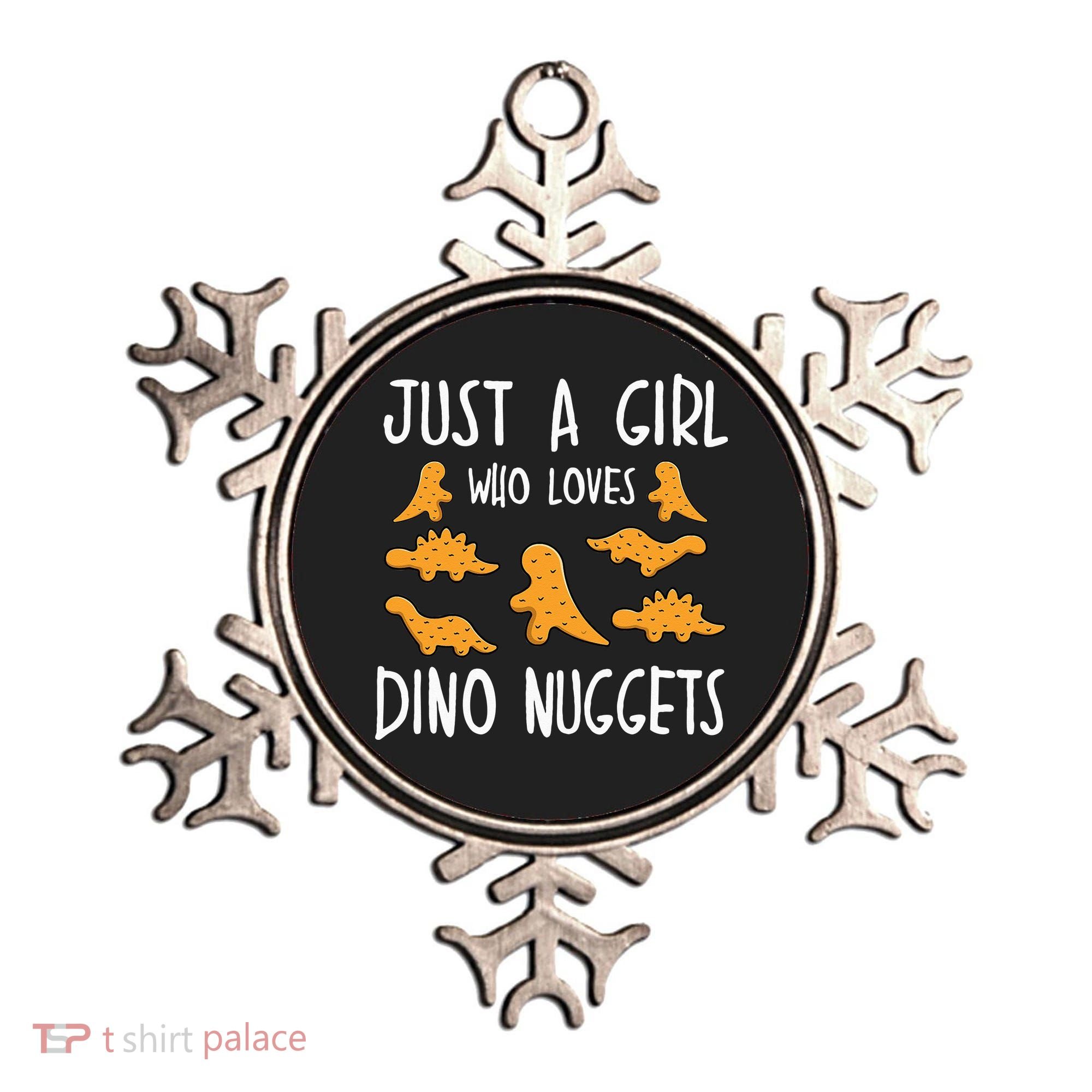 Just a Who Loves Dino Nuggets Merch Chicken Nuggets Ornament