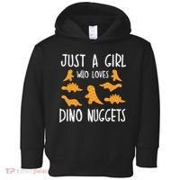Just a Who Loves Dino Nuggets Merch Chicken Nuggets Toddler Hoodie thumb 0