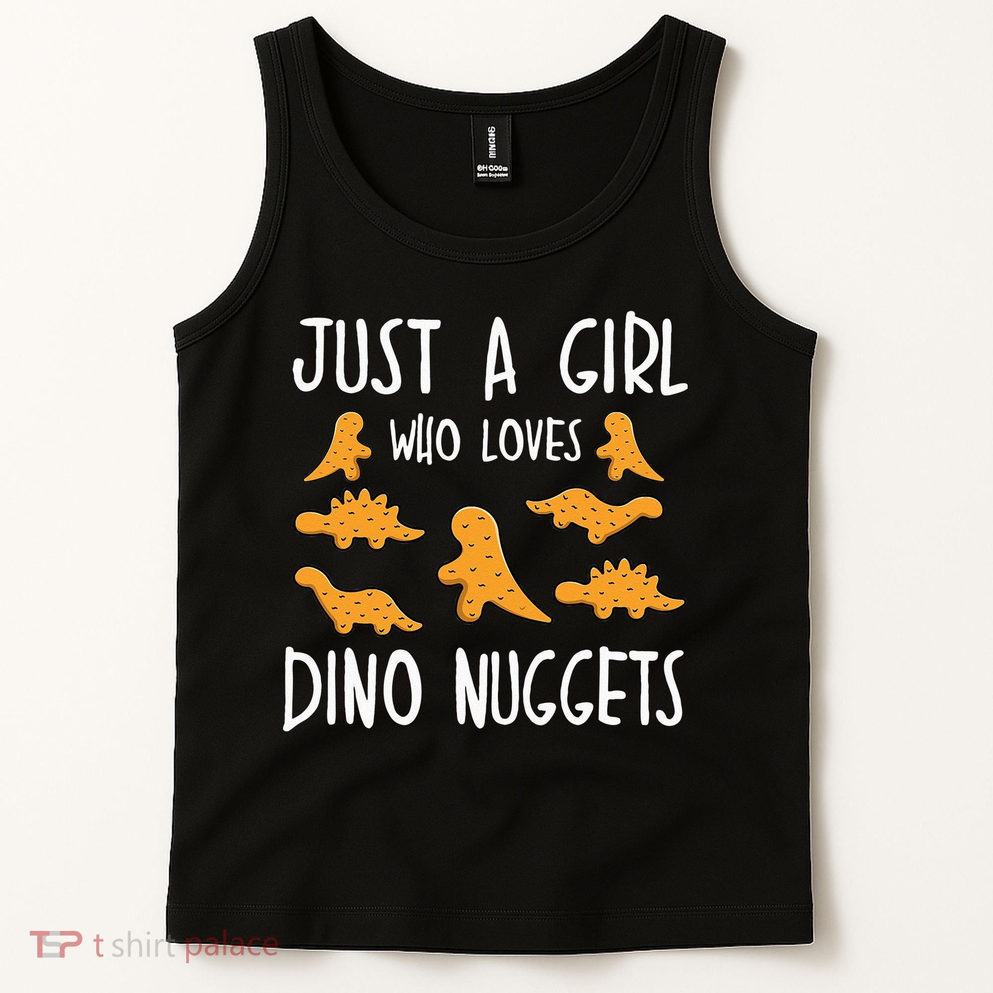 Just a Who Loves Dino Nuggets Merch Chicken Nuggets Tank Top