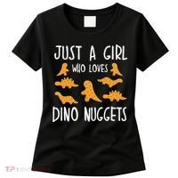 Just a Who Loves Dino Nuggets Merch Chicken Nuggets Women's T-Shirt thumb 0