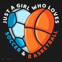 Just A Who Loves Soccer And Basketball Ball Gift Women's Hoodie thumb 2