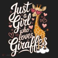 Just A Who Loves Giraffes Cute Animal Lover Great Gift Beanie thumb 2