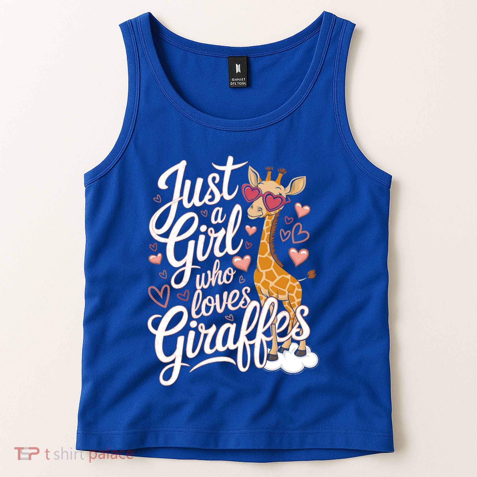 Just A Who Loves Giraffes Cute Animal Lover Great Gift Tank Top