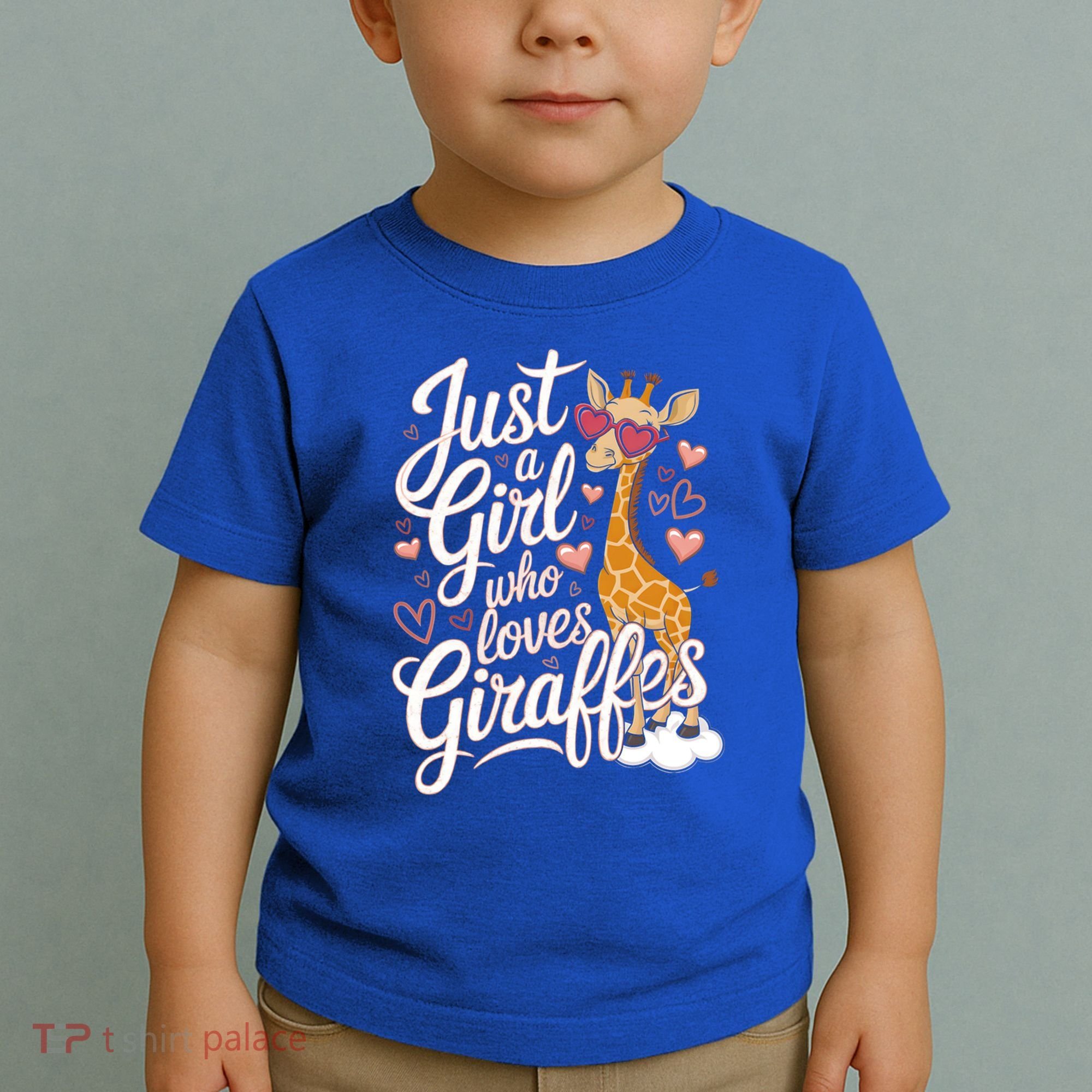 Just A Who Loves Giraffes Cute Animal Lover Great Gift Toddler T-Shirt