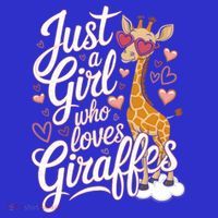 Just A Who Loves Giraffes Cute Animal Lover Great Gift Kids Long Sleeve Shirt thumb 2