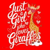 Just A Who Loves Giraffes Cute Animal Lover Great Gift Santa Hat thumb 1
