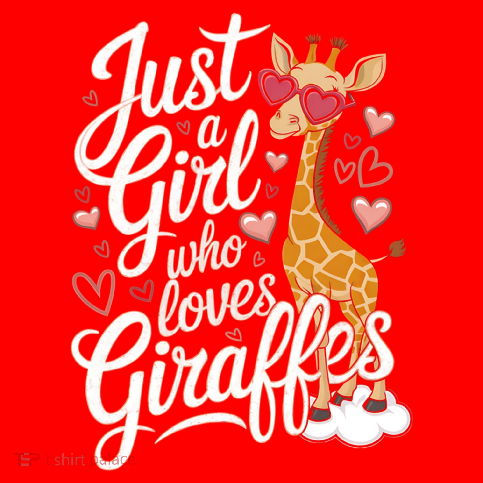 Just A Who Loves Giraffes Cute Animal Lover Great Gift Santa Hat