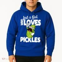 Just A Who Loves Pickles Funny Pickle Gift Meaningful Gift Hoodie thumb 2