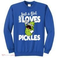 Just A Who Loves Pickles Funny Pickle Gift Meaningful Gift Sweatshirt thumb 0