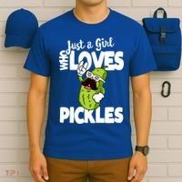 Just A Who Loves Pickles Funny Pickle Gift Meaningful Gift T-Shirt thumb 6