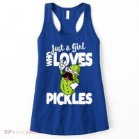 Just A Who Loves Pickles Funny Pickle Gift Meaningful Gift Women's Tank Top thumb 0