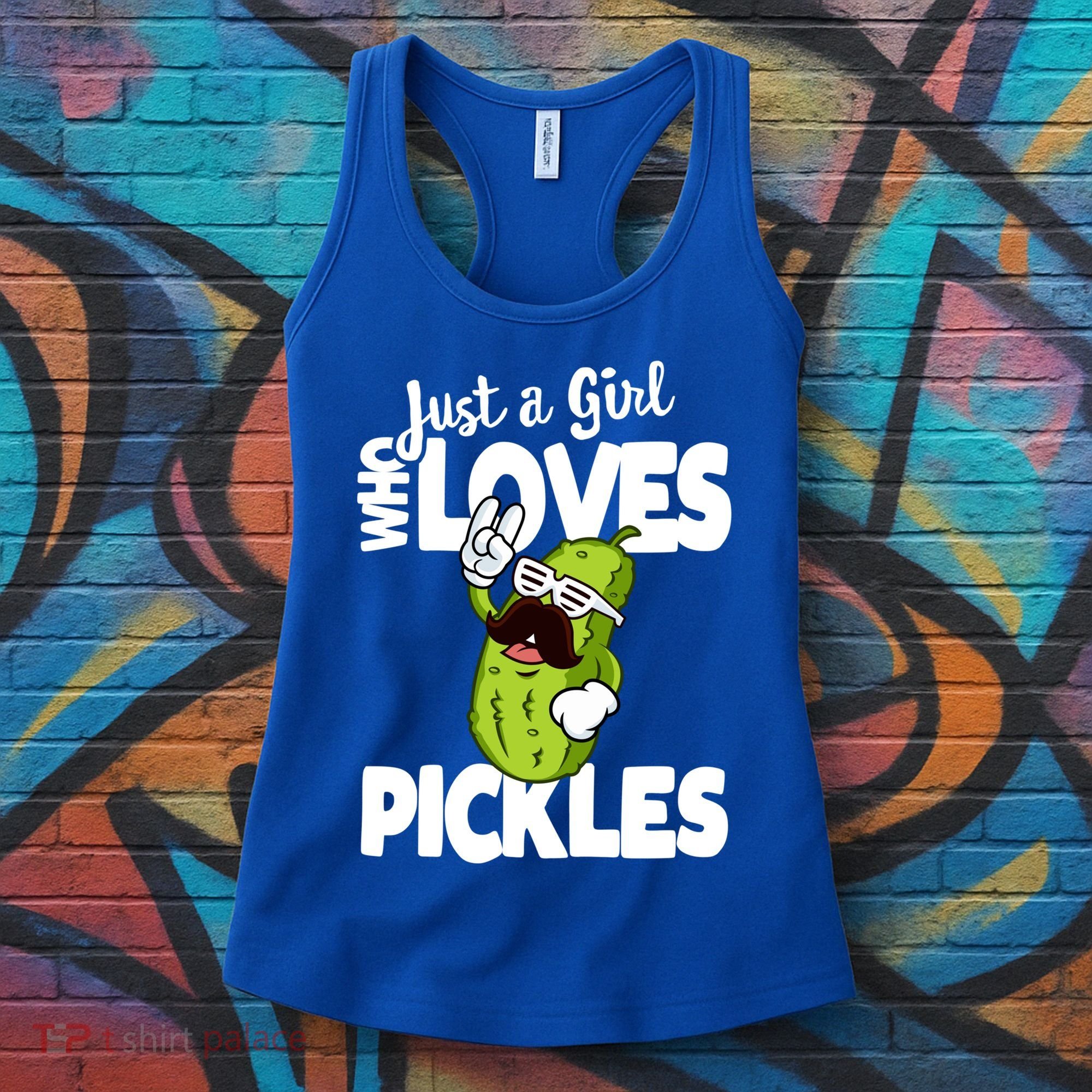 Just A Who Loves Pickles Funny Pickle Gift Meaningful Gift Women's Tank Top