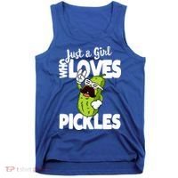 Just A Who Loves Pickles Funny Pickle Gift Meaningful Gift Tank Top thumb 0