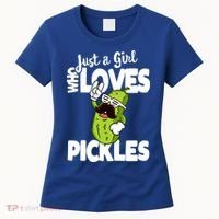 Just A Who Loves Pickles Funny Pickle Gift Meaningful Gift Women's T-Shirt thumb 0