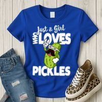 Just A Who Loves Pickles Funny Pickle Gift Meaningful Gift Women's T-Shirt thumb 3