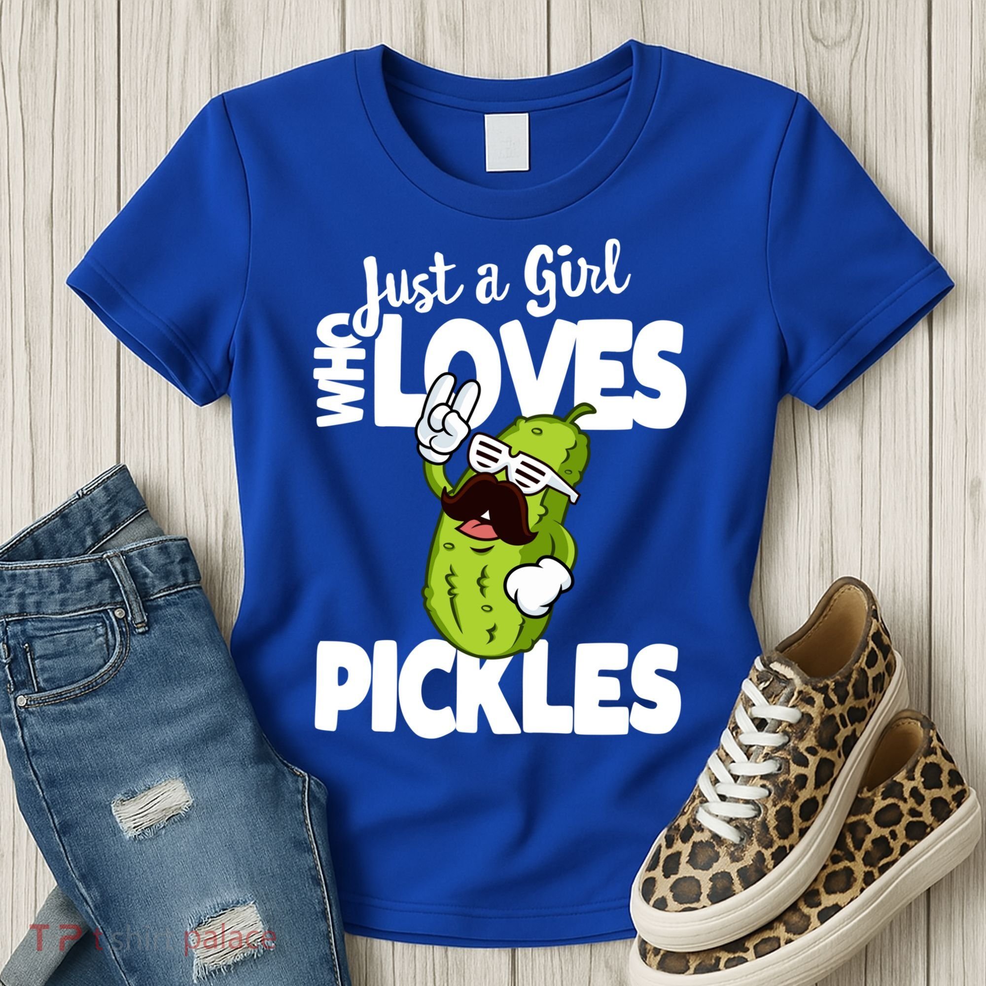Just A Who Loves Pickles Funny Pickle Gift Meaningful Gift Women's T-Shirt