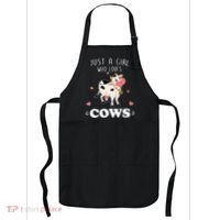 Just A  Who Loves Farm Animals Lover Funny Apron thumb 0