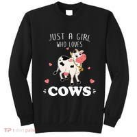 Just A  Who Loves Farm Animals Lover Funny Sweatshirt thumb 0