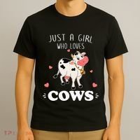 Just A  Who Loves Farm Animals Lover Funny T-Shirt thumb 3