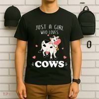 Just A  Who Loves Farm Animals Lover Funny T-Shirt thumb 6