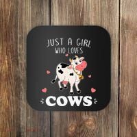 Just A  Who Loves Farm Animals Lover Funny Coaster thumb 0