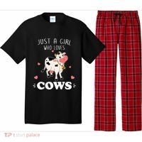 Just A  Who Loves Farm Animals Lover Funny Pajama Set thumb 0