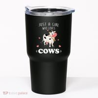 Just A  Who Loves Farm Animals Lover Funny Tumbler thumb 0