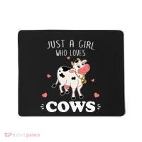 Just A  Who Loves Farm Animals Lover Funny Mousepad thumb 0