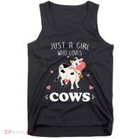 Just A  Who Loves Farm Animals Lover Funny Tank Top thumb 0