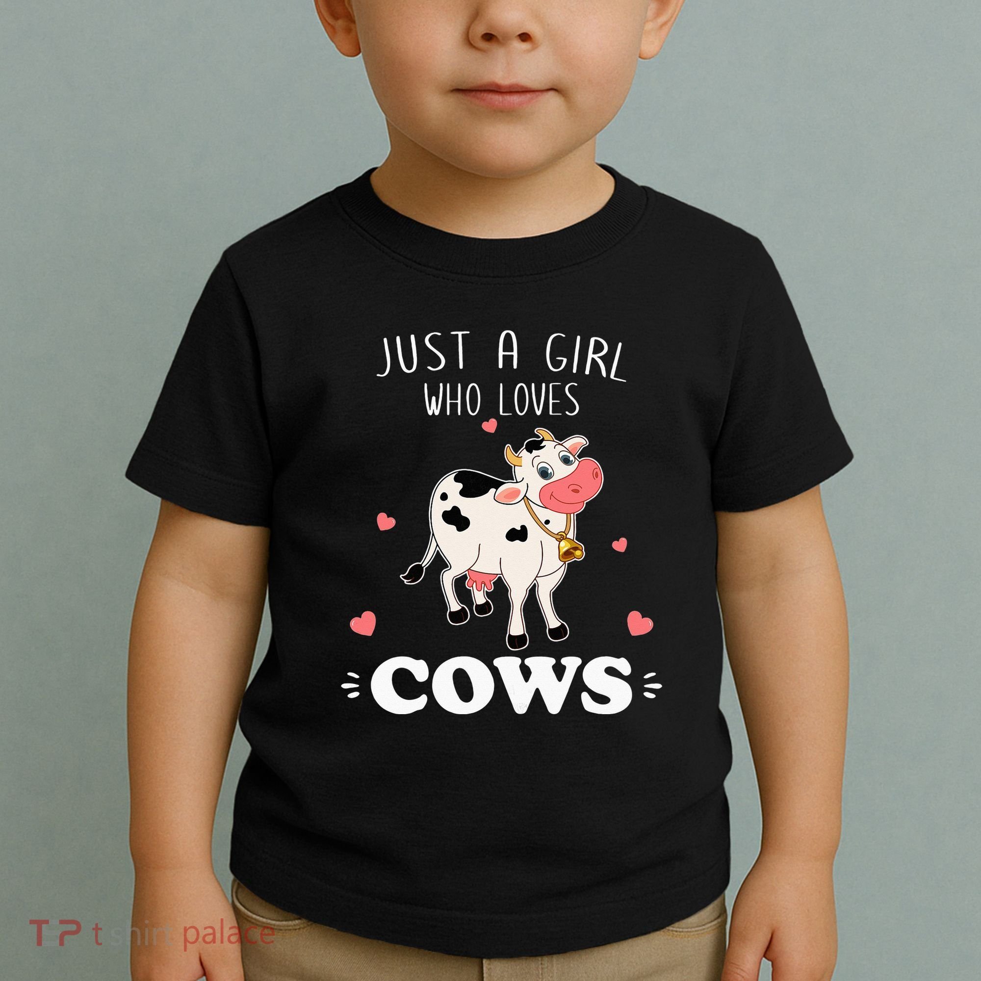 Just A  Who Loves Farm Animals Lover Funny Toddler T-Shirt
