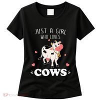 Just A  Who Loves Farm Animals Lover Funny Women's T-Shirt thumb 0