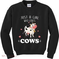 Just A  Who Loves Farm Animals Lover Funny Kids Sweatshirt thumb 0