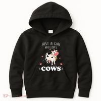 Just A  Who Loves Farm Animals Lover Funny Kids Hoodie thumb 0