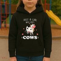 Just A  Who Loves Farm Animals Lover Funny Kids Hoodie thumb 3
