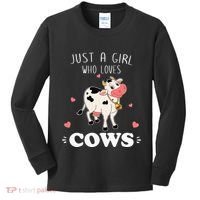 Just A  Who Loves Farm Animals Lover Funny Kids Long Sleeve Shirt thumb 0