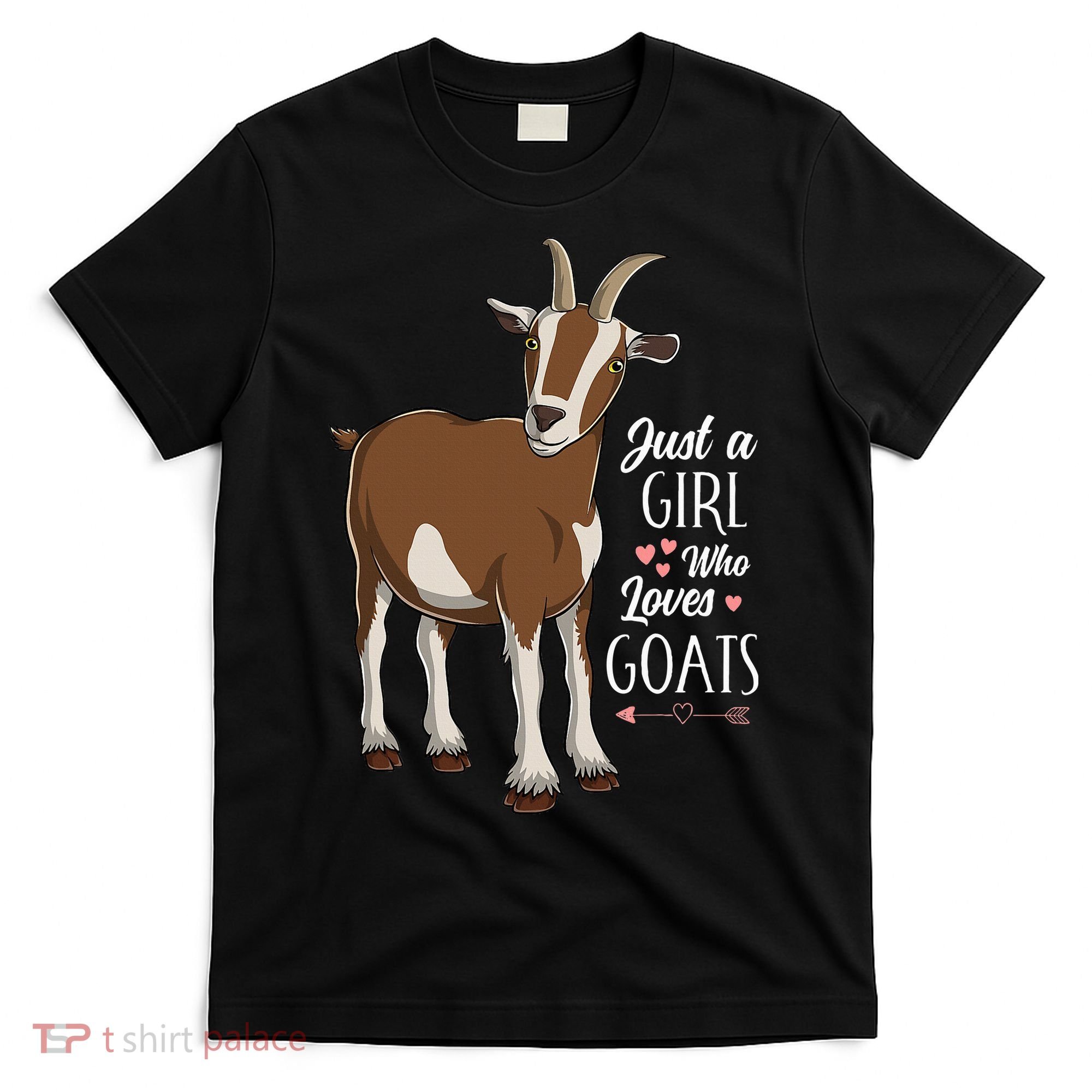 Just a Who Loves Goats Cute Farm Animal T-Shirt