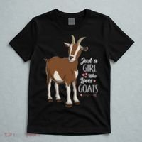 Just a Who Loves Goats Cute Farm Animal T-Shirt thumb 5