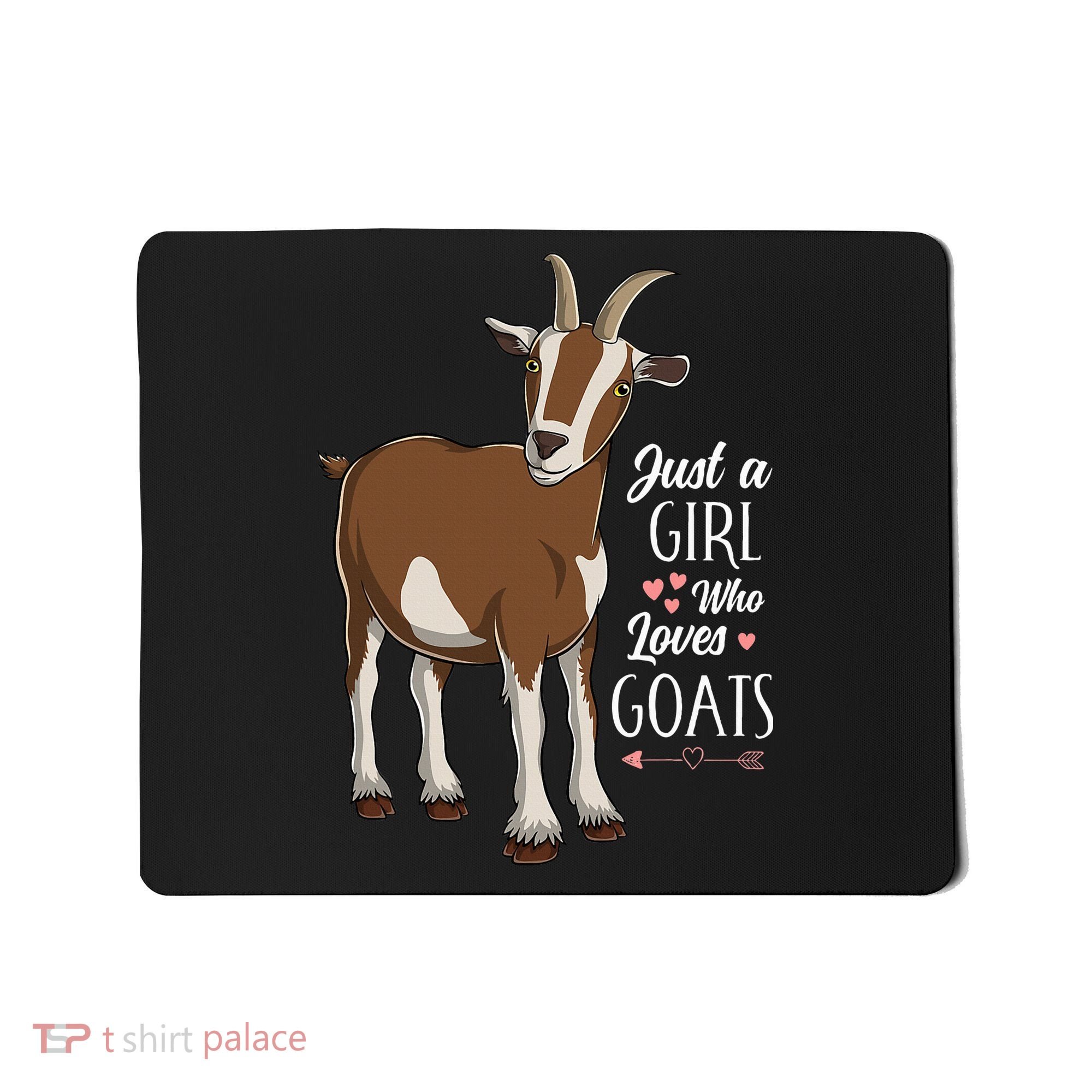Just a Who Loves Goats Cute Farm Animal Mousepad