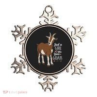 Just a Who Loves Goats Cute Farm Animal Ornament thumb 0
