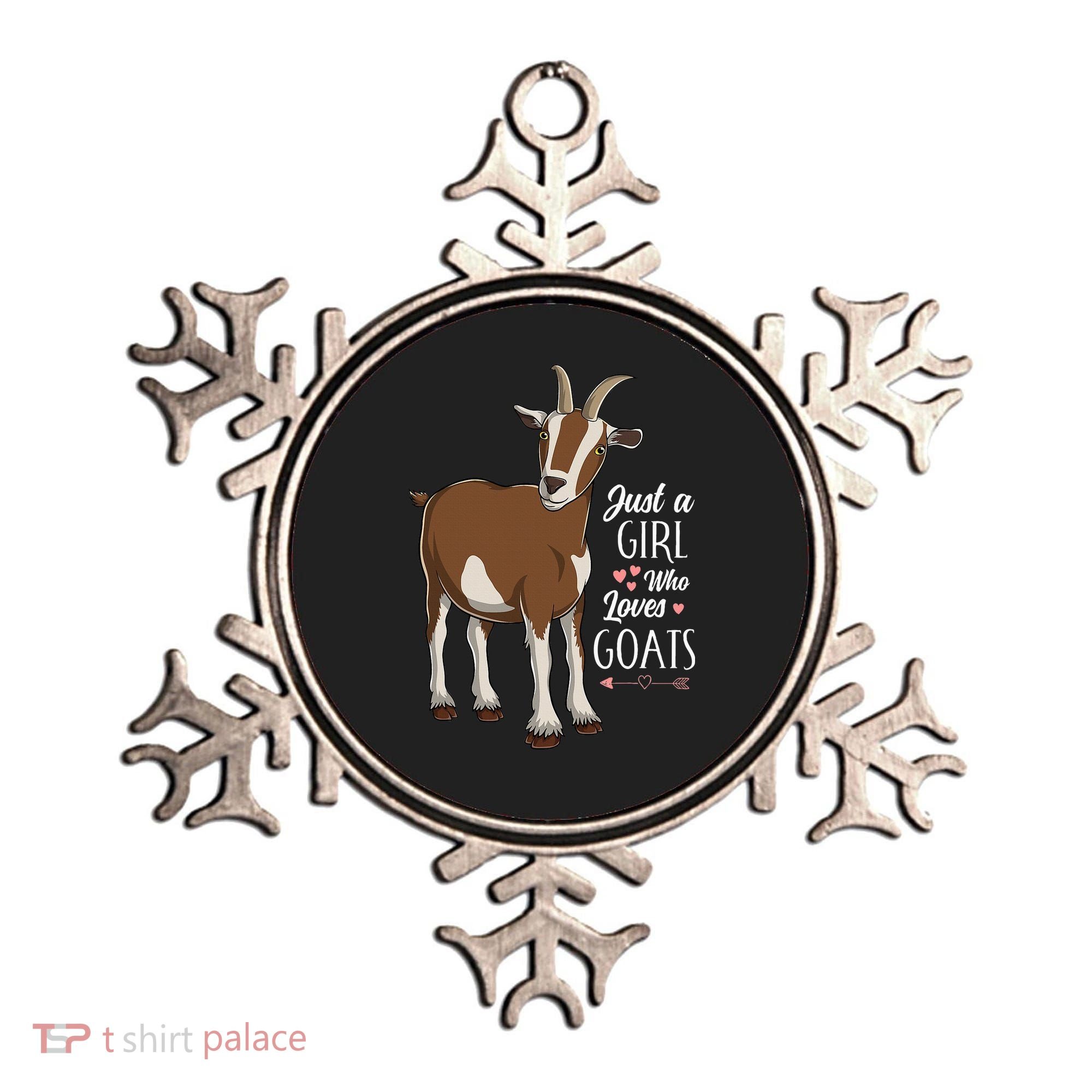 Just a Who Loves Goats Cute Farm Animal Ornament