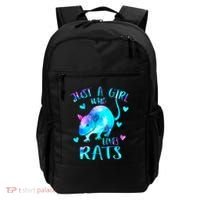 Just A Who Loves Rats Cute Rat Lover Galaxy Theme Gift Backpack thumb 0