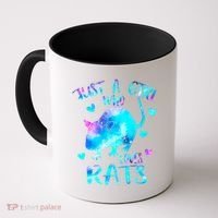 Just A Who Loves Rats Cute Rat Lover Galaxy Theme Gift Coffee Mug thumb 0