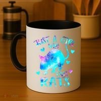 Just A Who Loves Rats Cute Rat Lover Galaxy Theme Gift Coffee Mug thumb 4