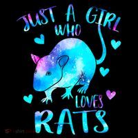 Just A Who Loves Rats Cute Rat Lover Galaxy Theme Gift Coffee Mug thumb 5