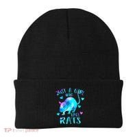 Just A Who Loves Rats Cute Rat Lover Galaxy Theme Gift Beanie thumb 0