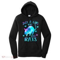 Just A Who Loves Rats Cute Rat Lover Galaxy Theme Gift Women's Hoodie thumb 0