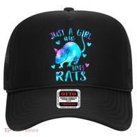 Just A Who Loves Rats Cute Rat Lover Galaxy Theme Gift Hat thumb 0