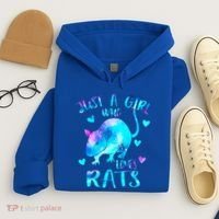 Just A Who Loves Rats Cute Rat Lover Galaxy Theme Gift Hoodie thumb 4